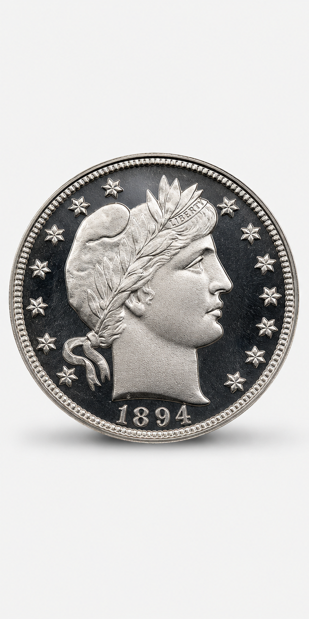 1894-S Branch Mint Proof Barber Dime obverse