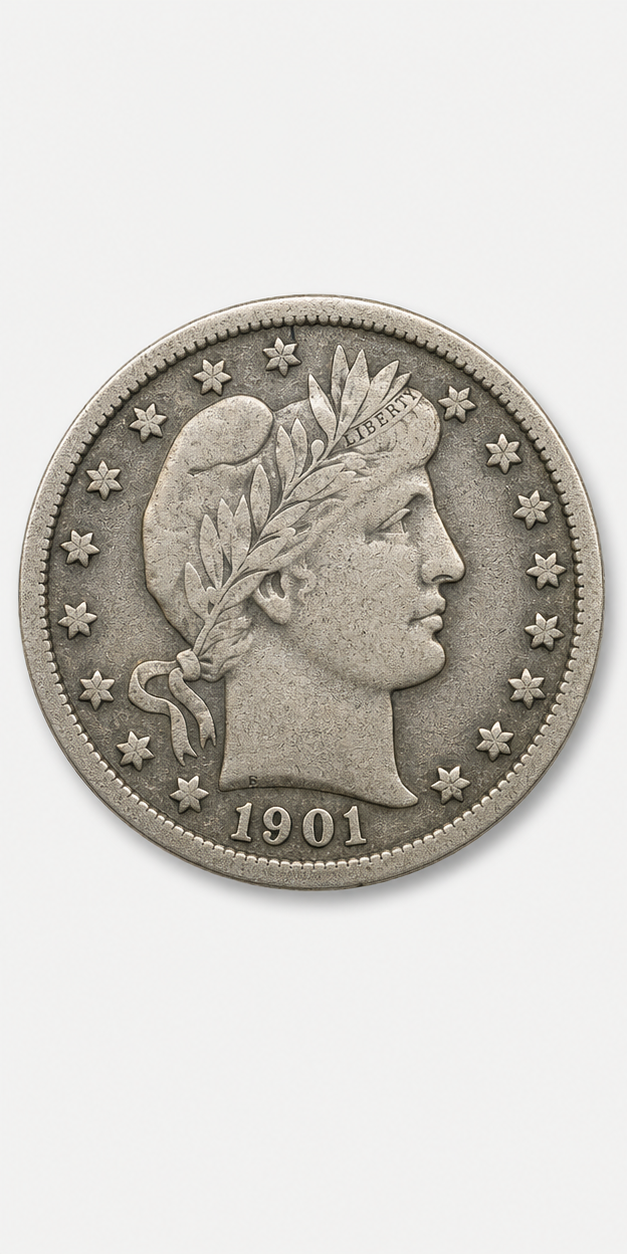 1901-S Barber Dime obverse