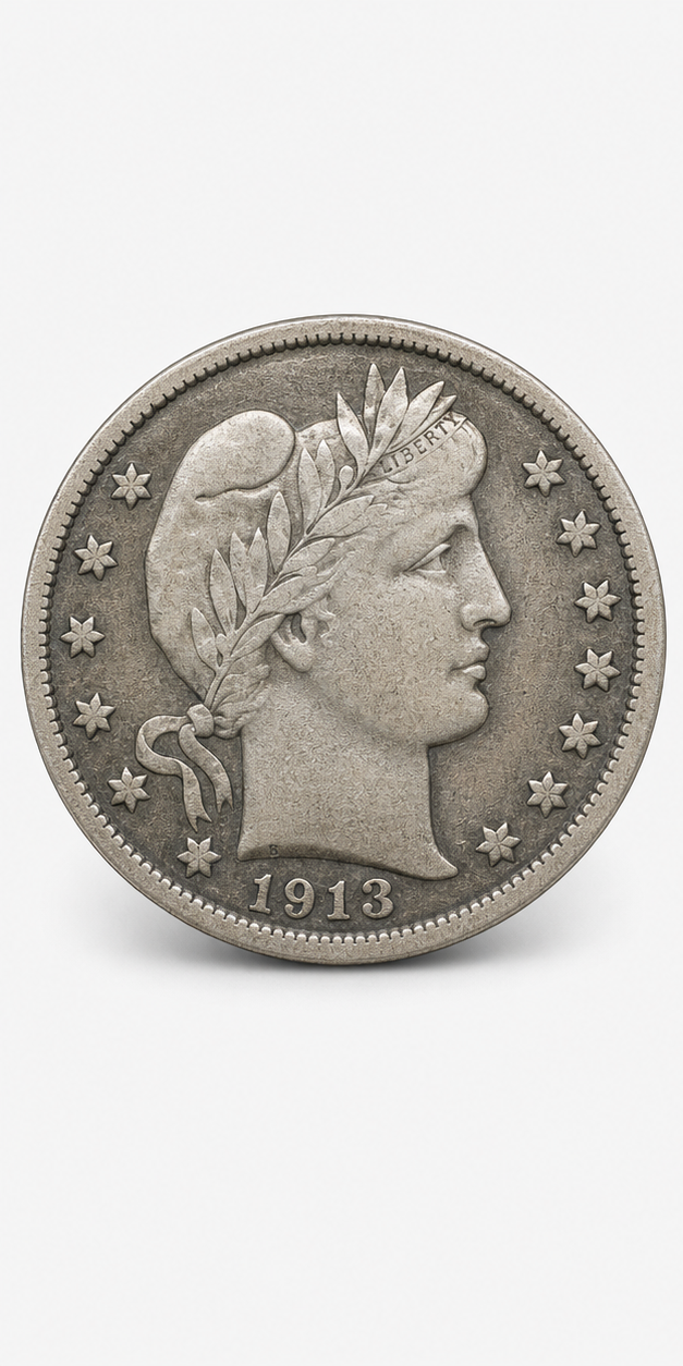 1913-S Barber Dime obverse