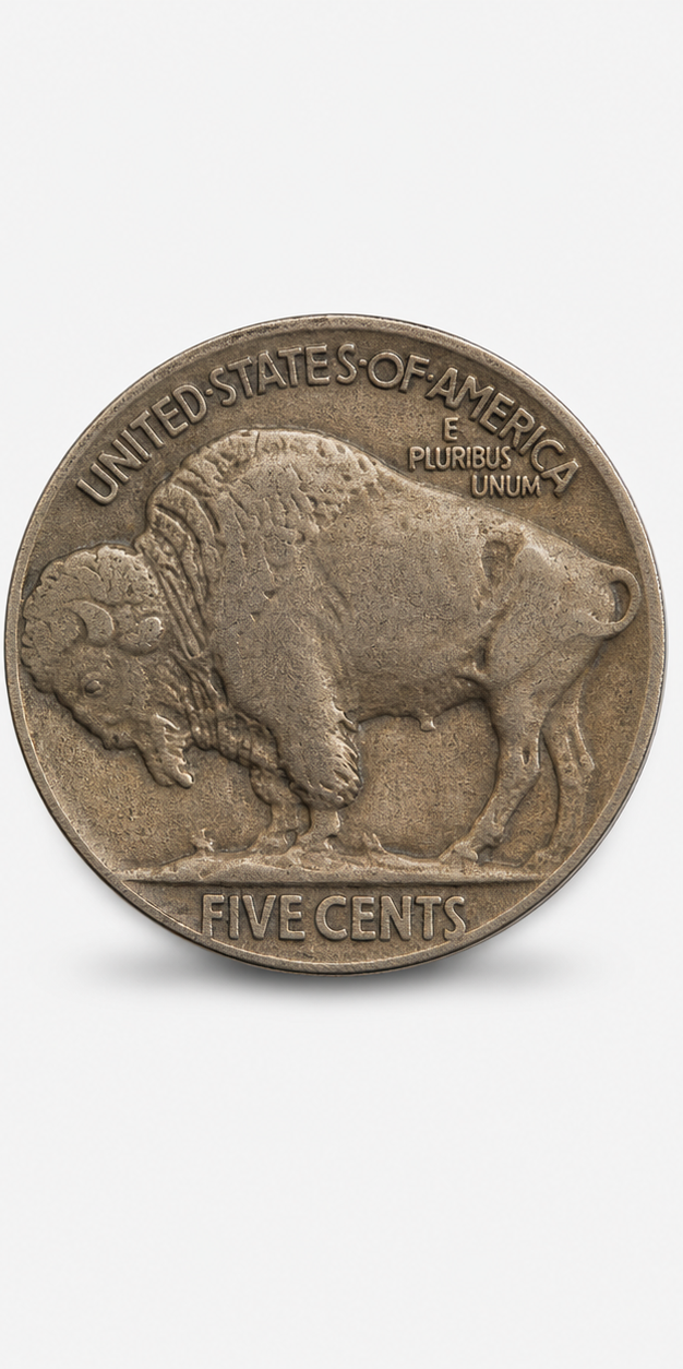1926-S Buffalo Nickel reverse