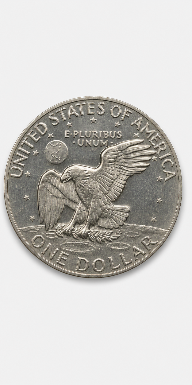 1973 Mint Set only Eisenhower Dollar reverse