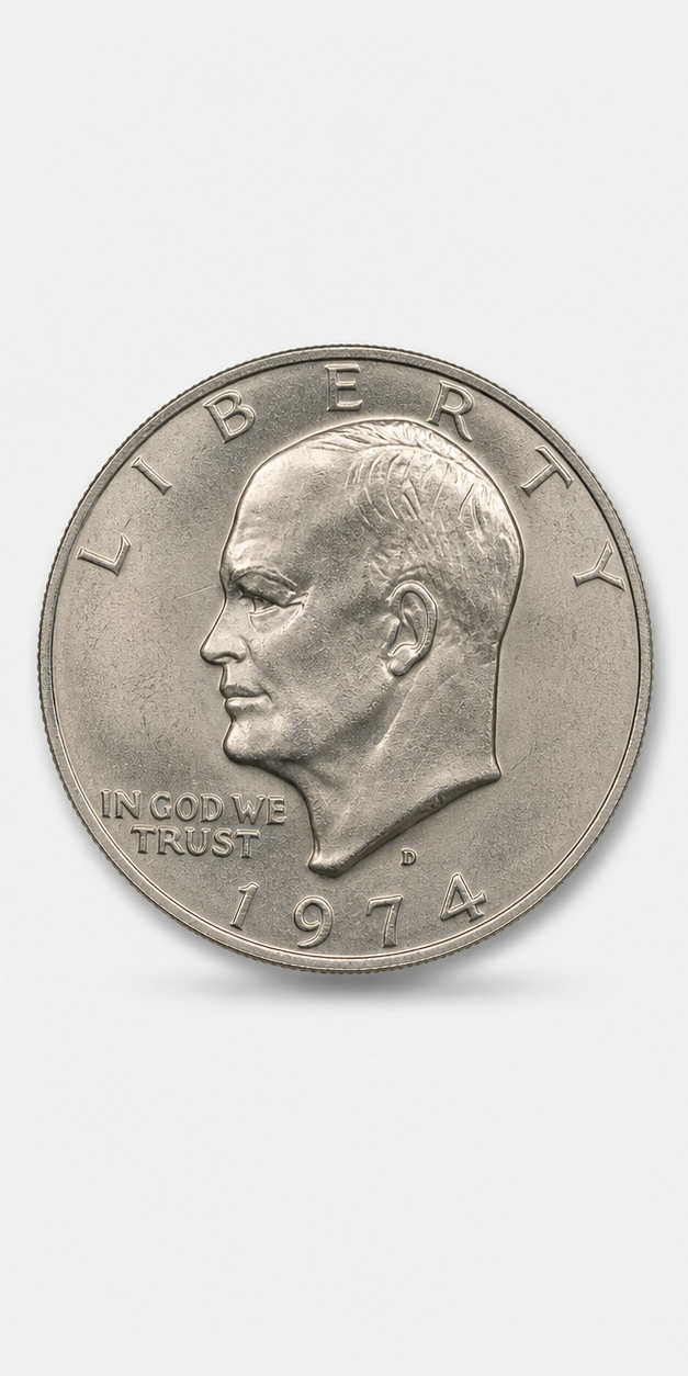 1974-D Eisenhower Dollar obverse