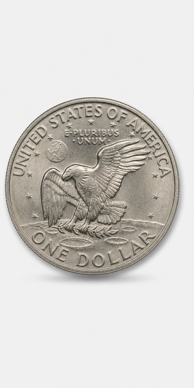 1974-D Eisenhower Dollar reverse