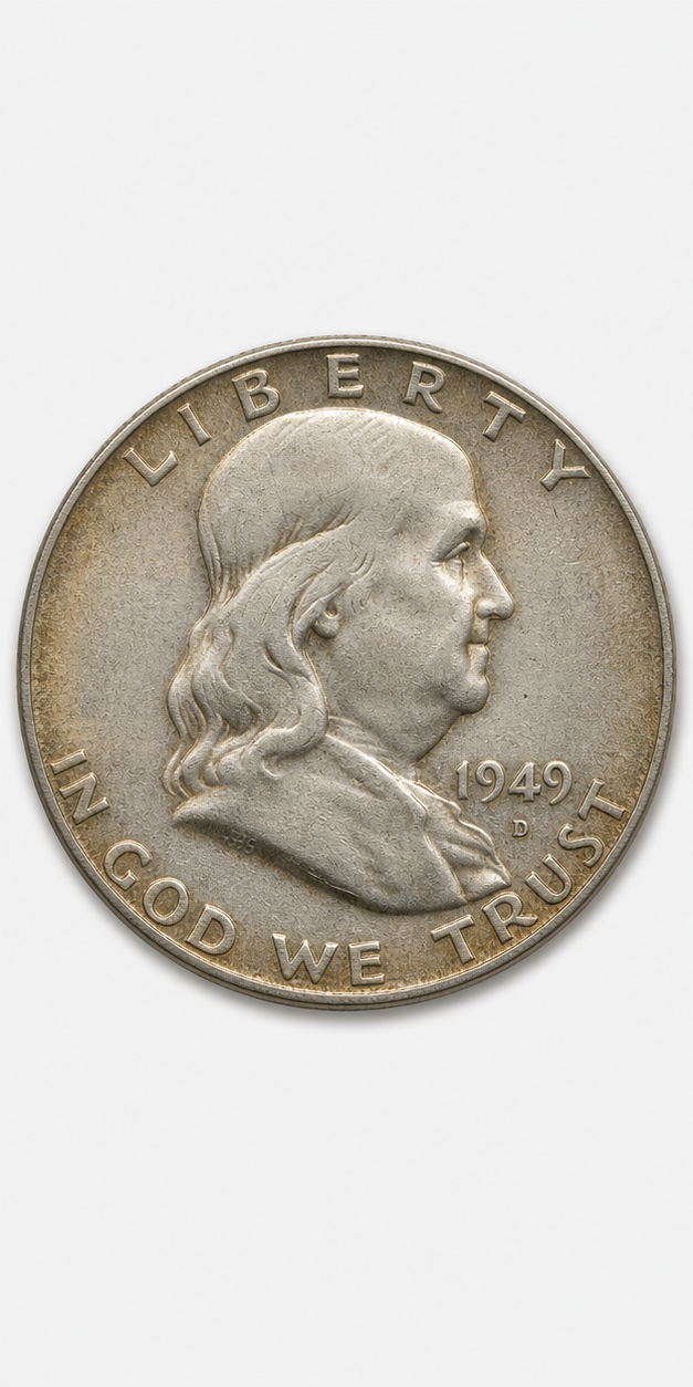 1949-D Franklin Half Dollar obverse