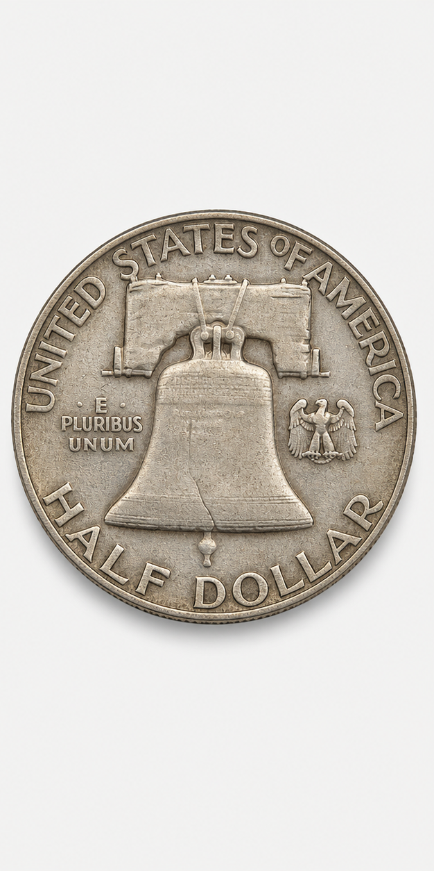 1949-S Franklin Half Dollar reverse