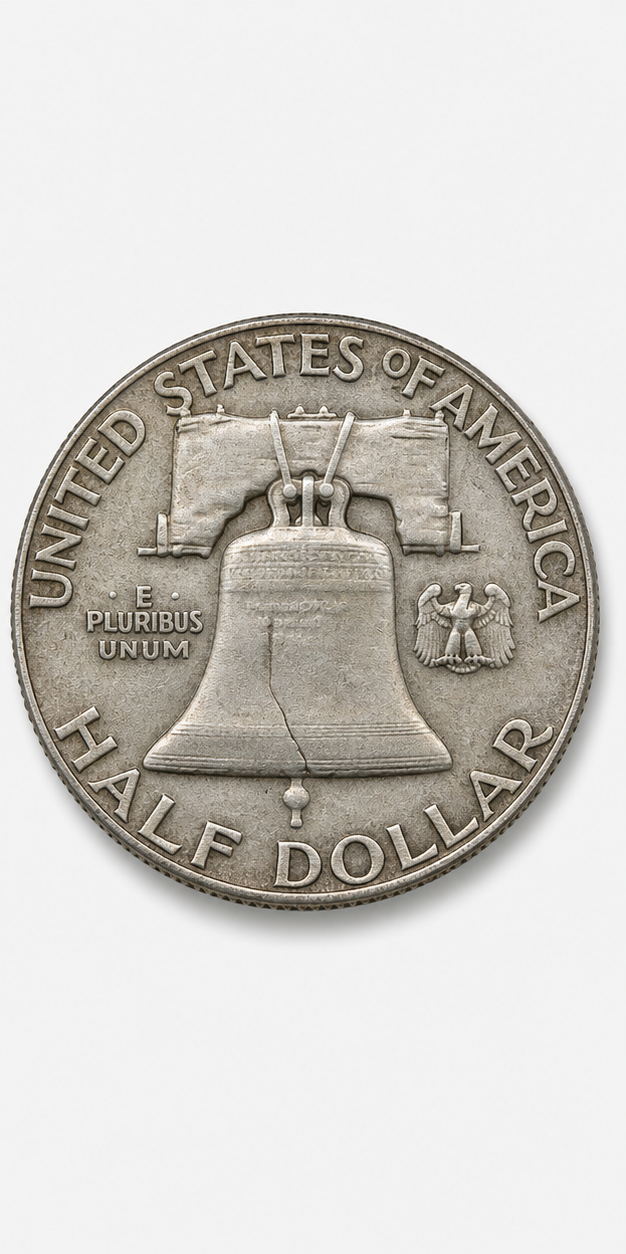 1953 Franklin Half Dollar reverse