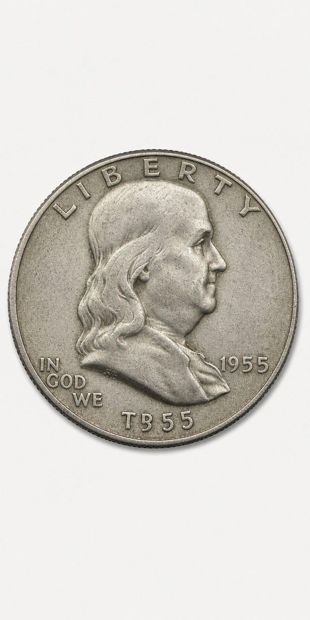1955 Franklin Half Dollar obverse