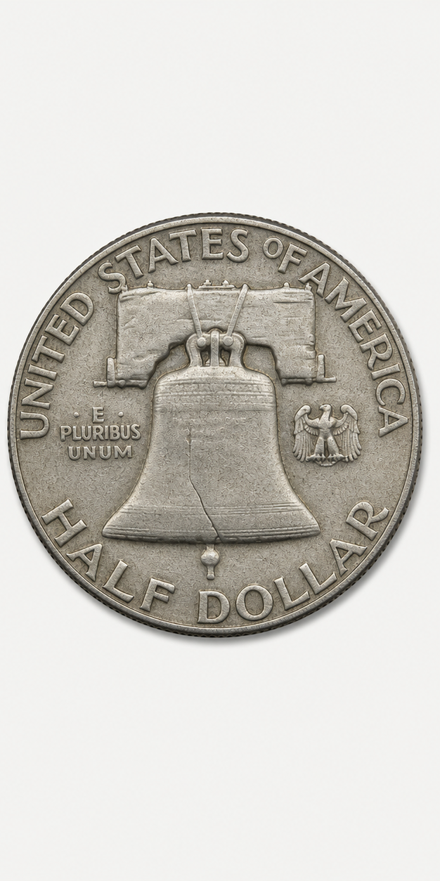 1955 Franklin Half Dollar reverse