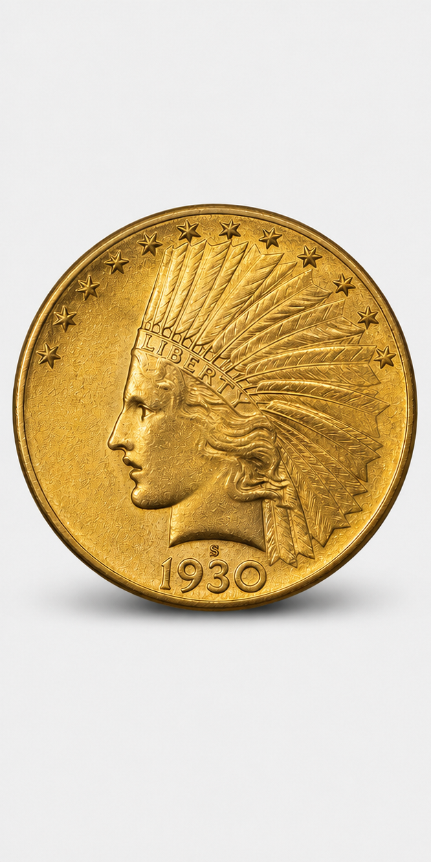1930-S With Motto Indian Head Gold Eagle obverse