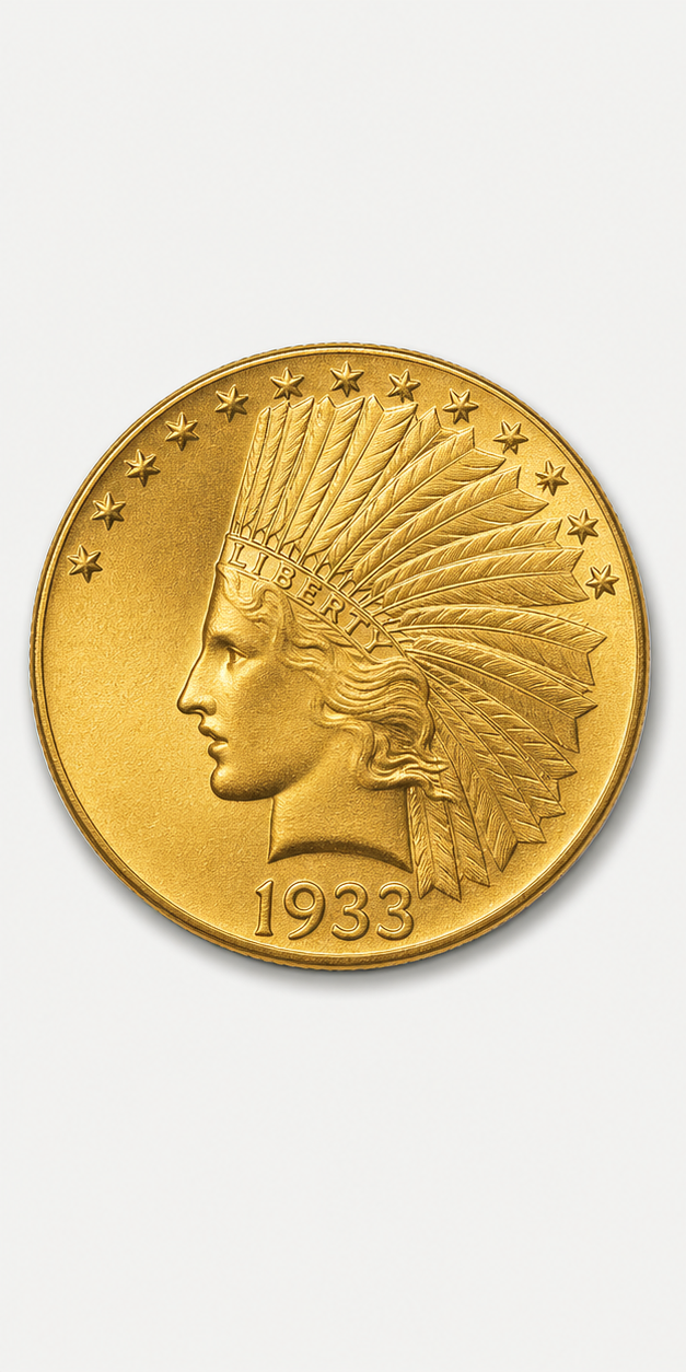 1933 With Motto Indian Head Gold Eagle obverse