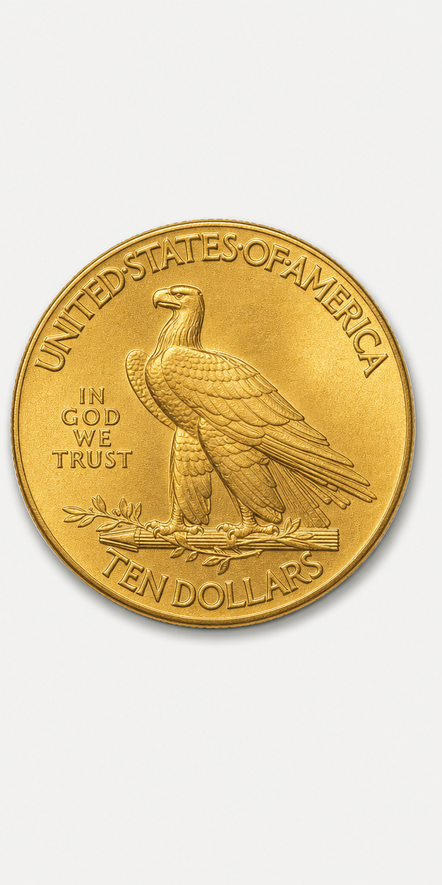1933 With Motto Indian Head Gold Eagle reverse