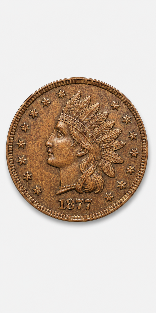 1877 Indian Head Penny obverse