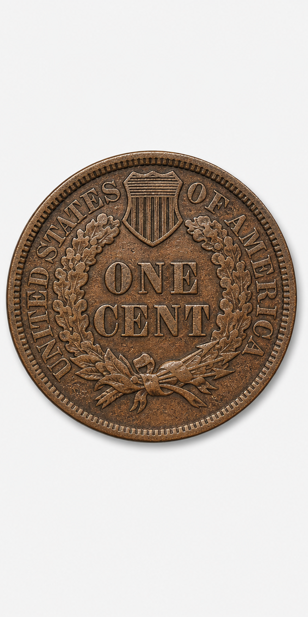 1900 Indian Head Penny reverse