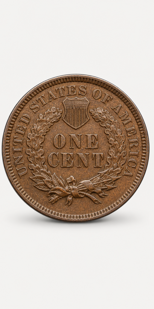 1908-S Indian Head Penny reverse
