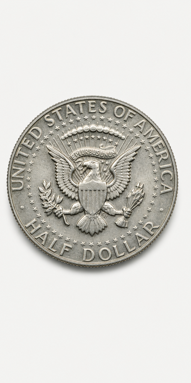 1964 Kennedy Half Dollar reverse