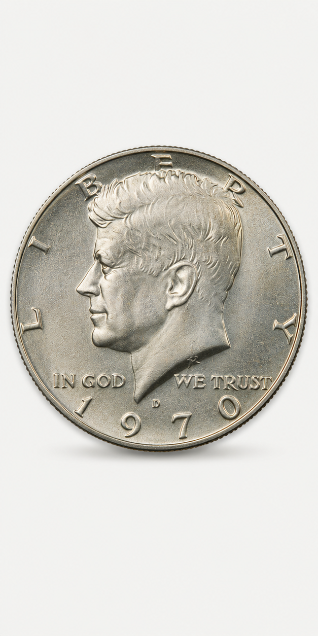 1970-D Kennedy Half Dollar obverse