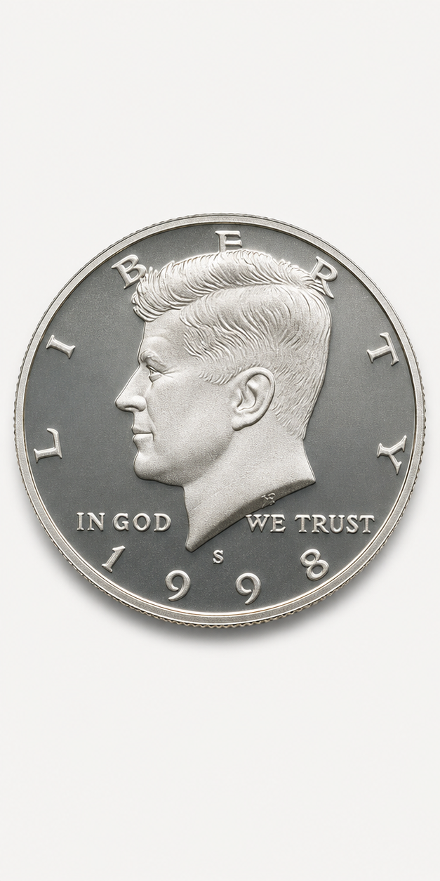 1998-S Kennedy Half Dollar obverse