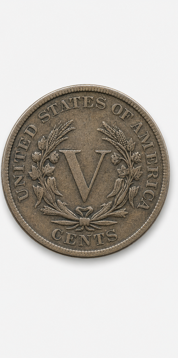 1886 Liberty Head Nickel reverse