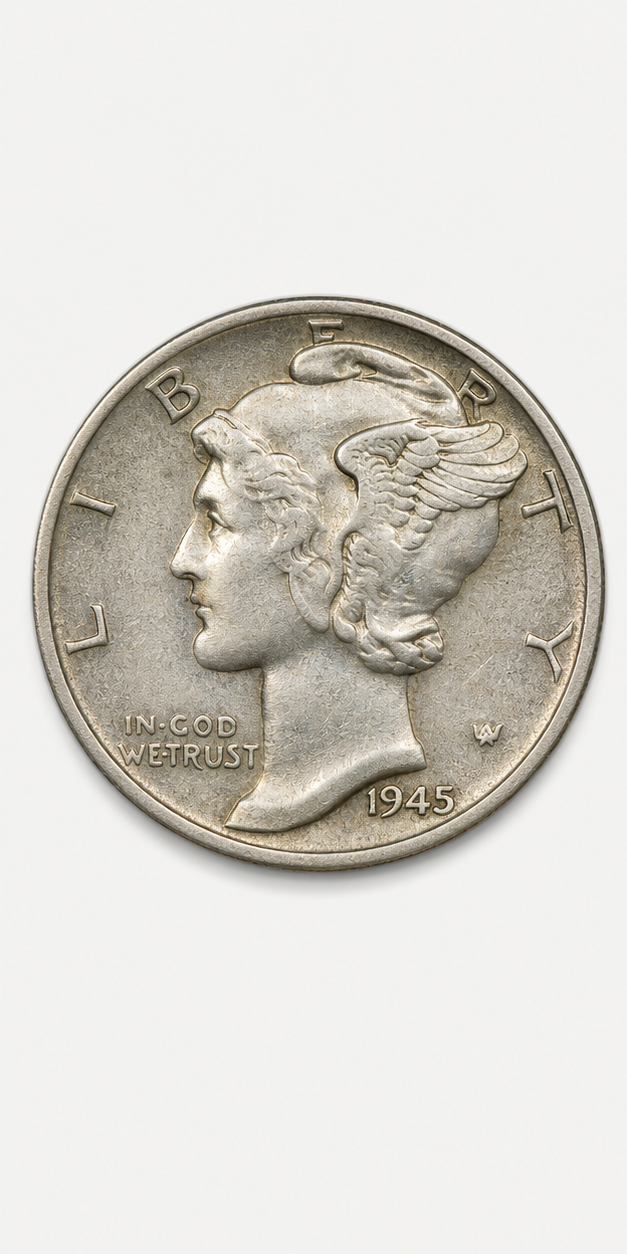 1945-S Micro S Mercury Dime obverse
