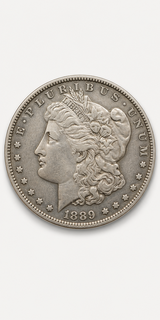 1889-CC Morgan Silver Dollar obverse