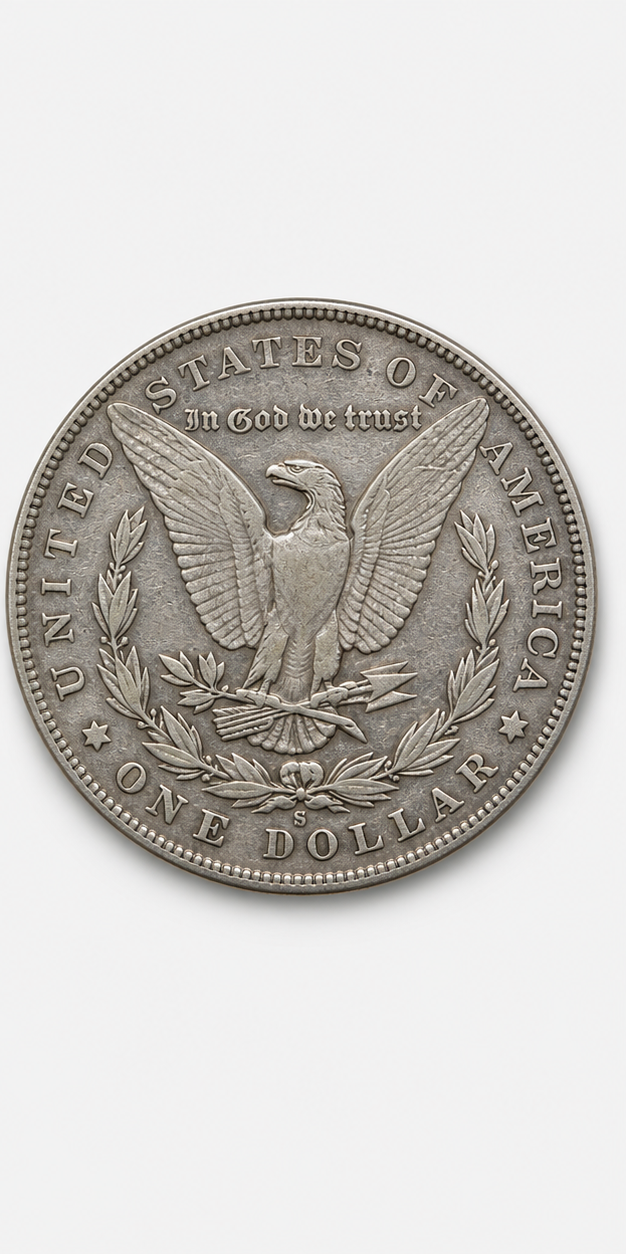 1893-S Morgan Silver Dollar reverse