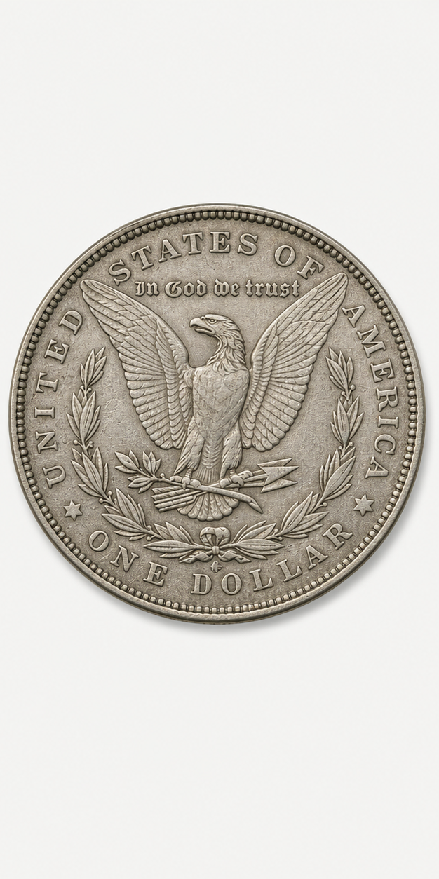 1921 Morgan Silver Dollar reverse
