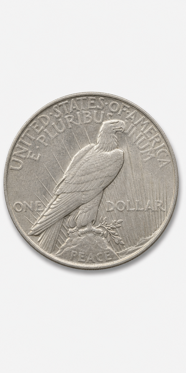 1922 Normal Relief Peace Dollar reverse