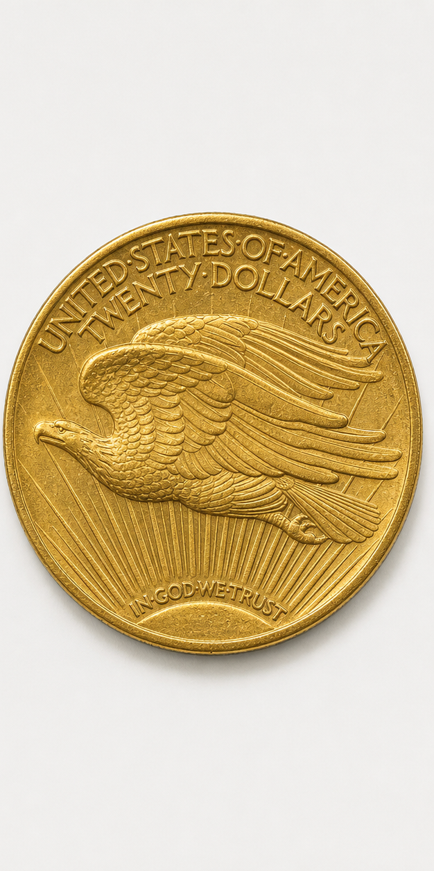 1920-S Saint-Gaudens Double Eagle reverse