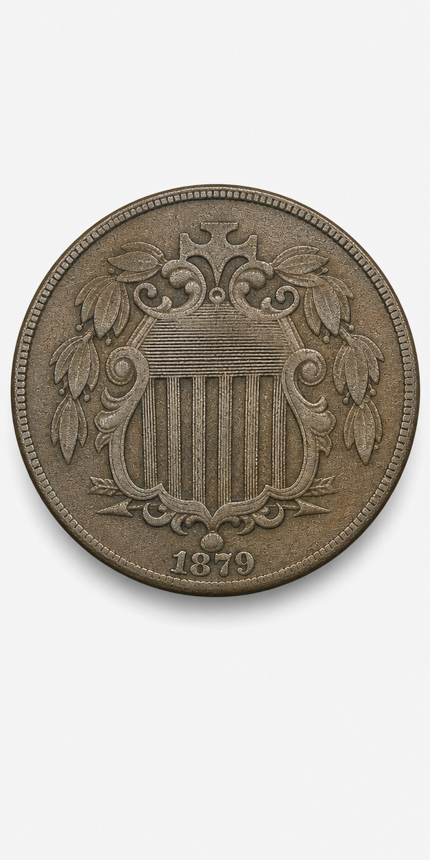 1879 Shield Nickel obverse