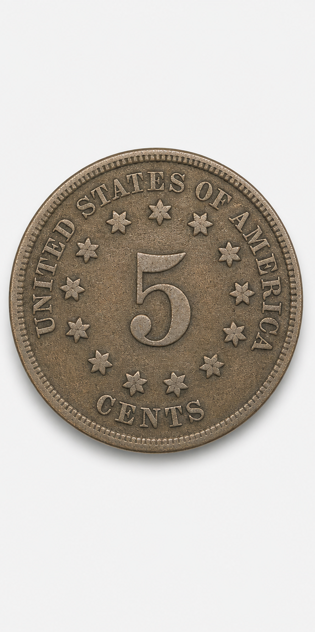 1883 Shield Nickel reverse