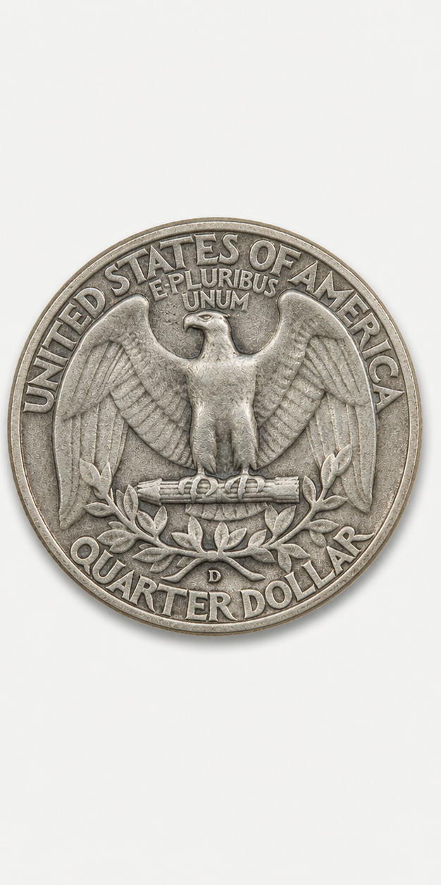 1932-D Washington Quarter reverse