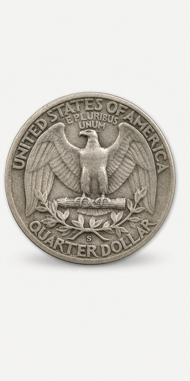 1932-S Washington Quarter reverse