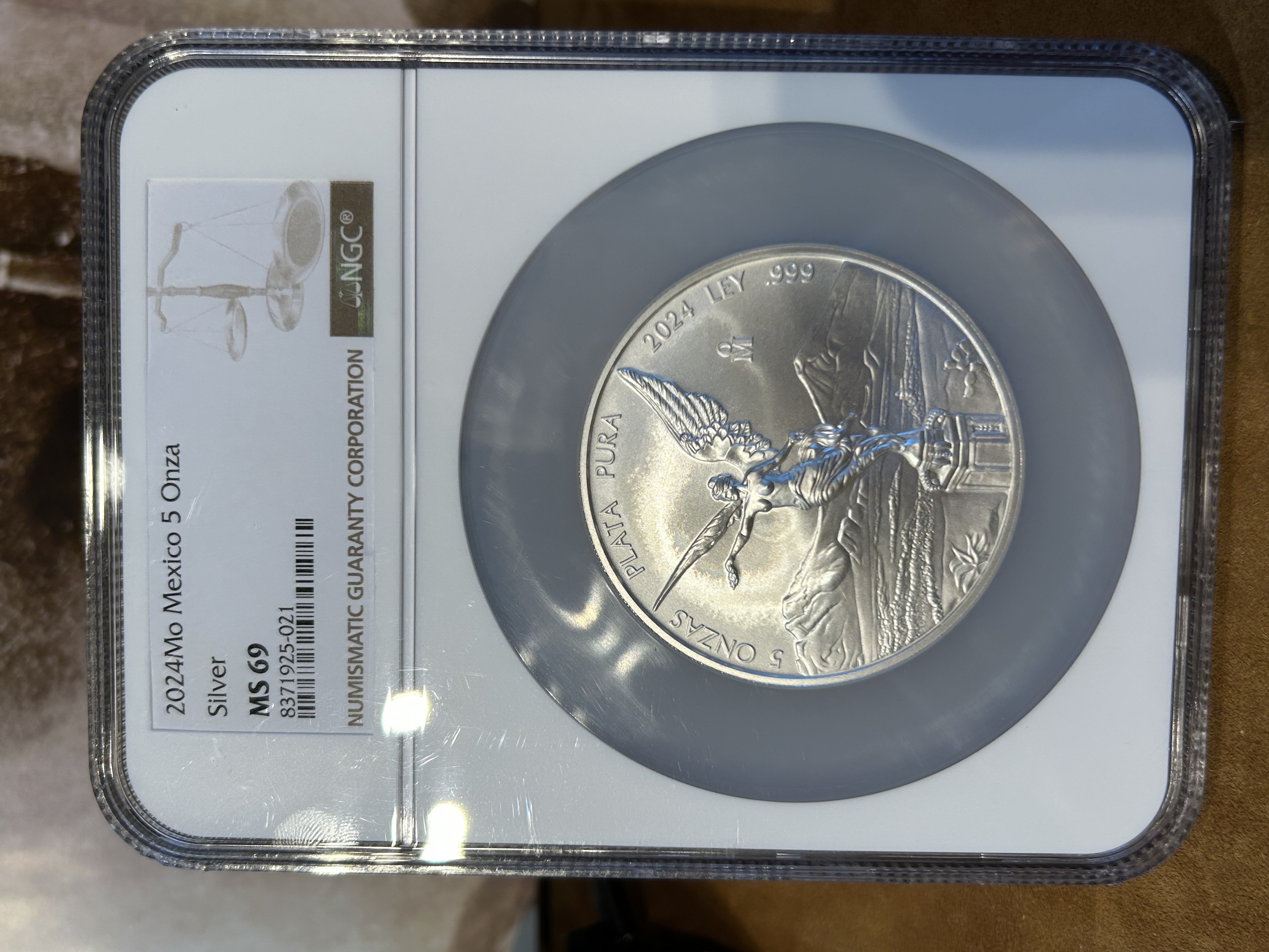 2024 5 oz Libertad NGC MS69 | PeerMetals