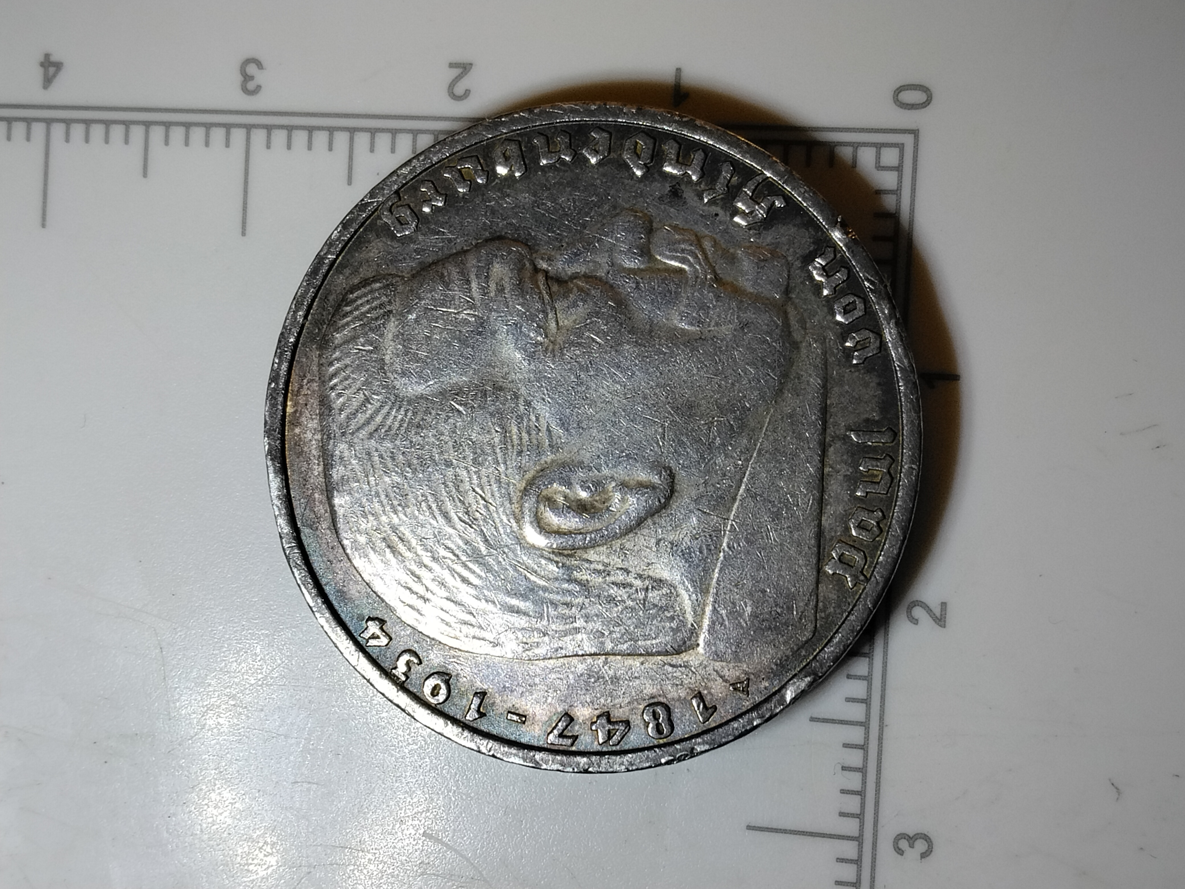 Silver 1938-A Germany 5 Reichsmark Crisp XF-45 | PeerMetals