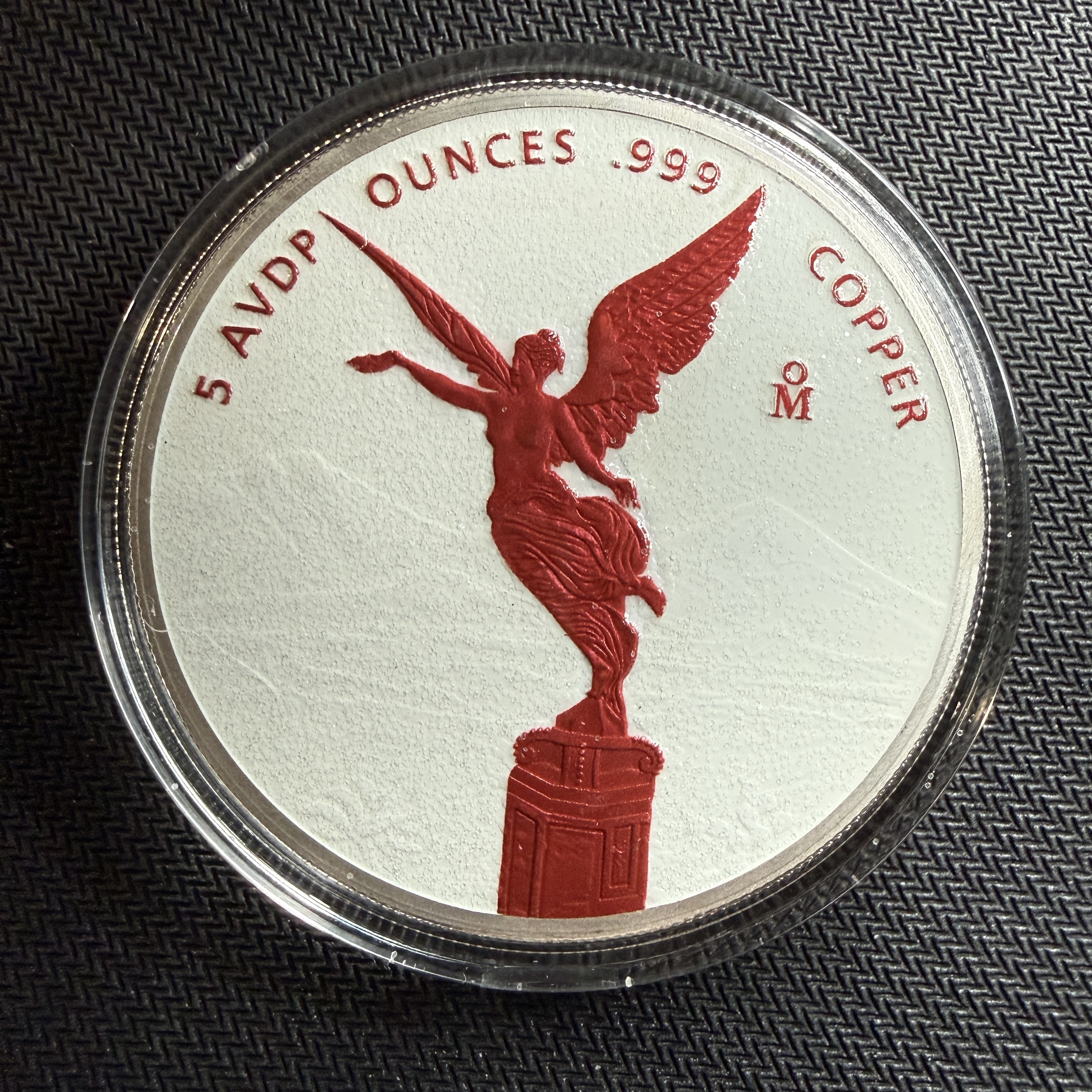 Fire & Ice Colorized Libertad Tribute 5 Oz. Copper | PeerMetals