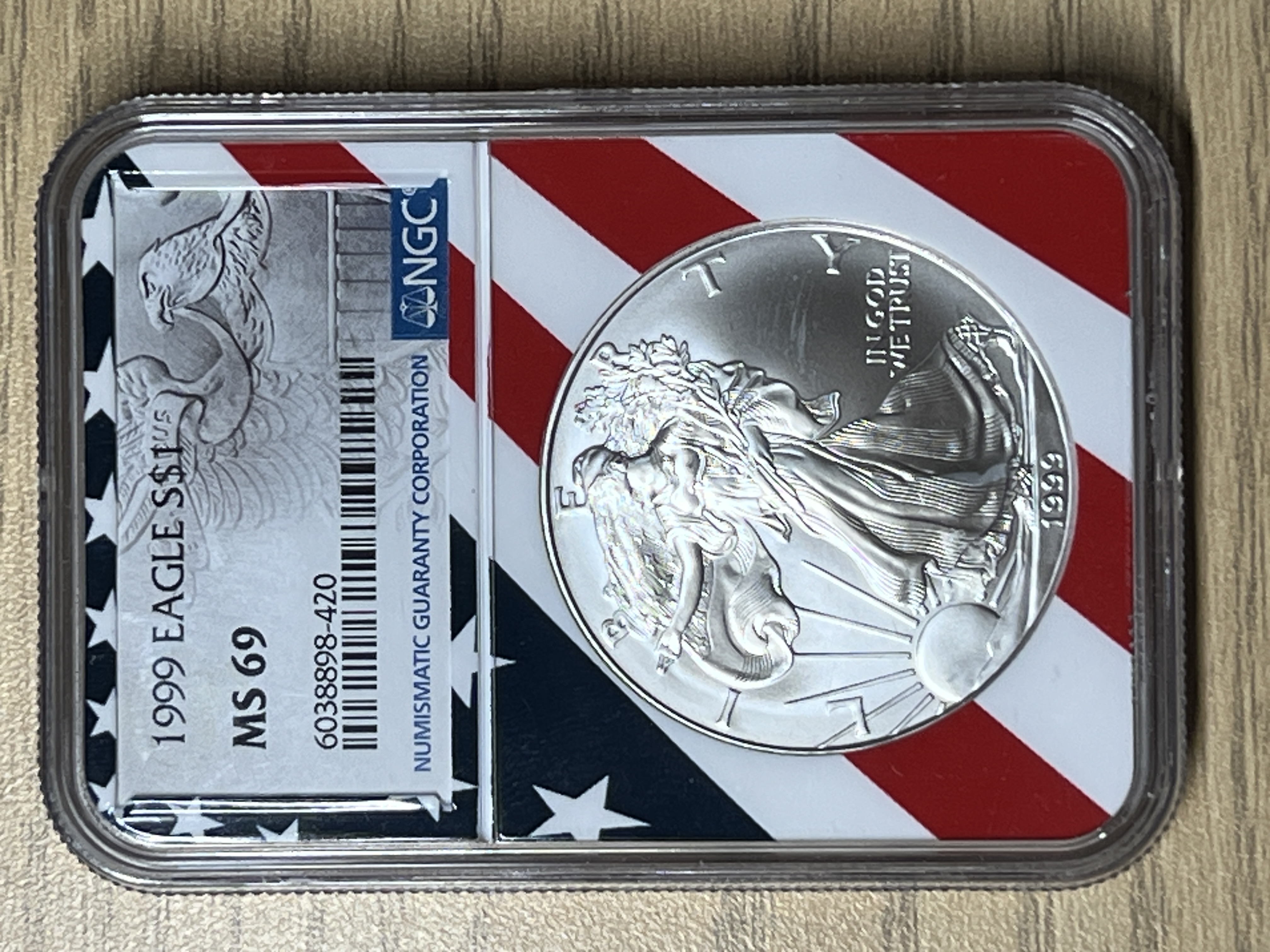 1999 Silver ASE MS-69 | PeerMetals