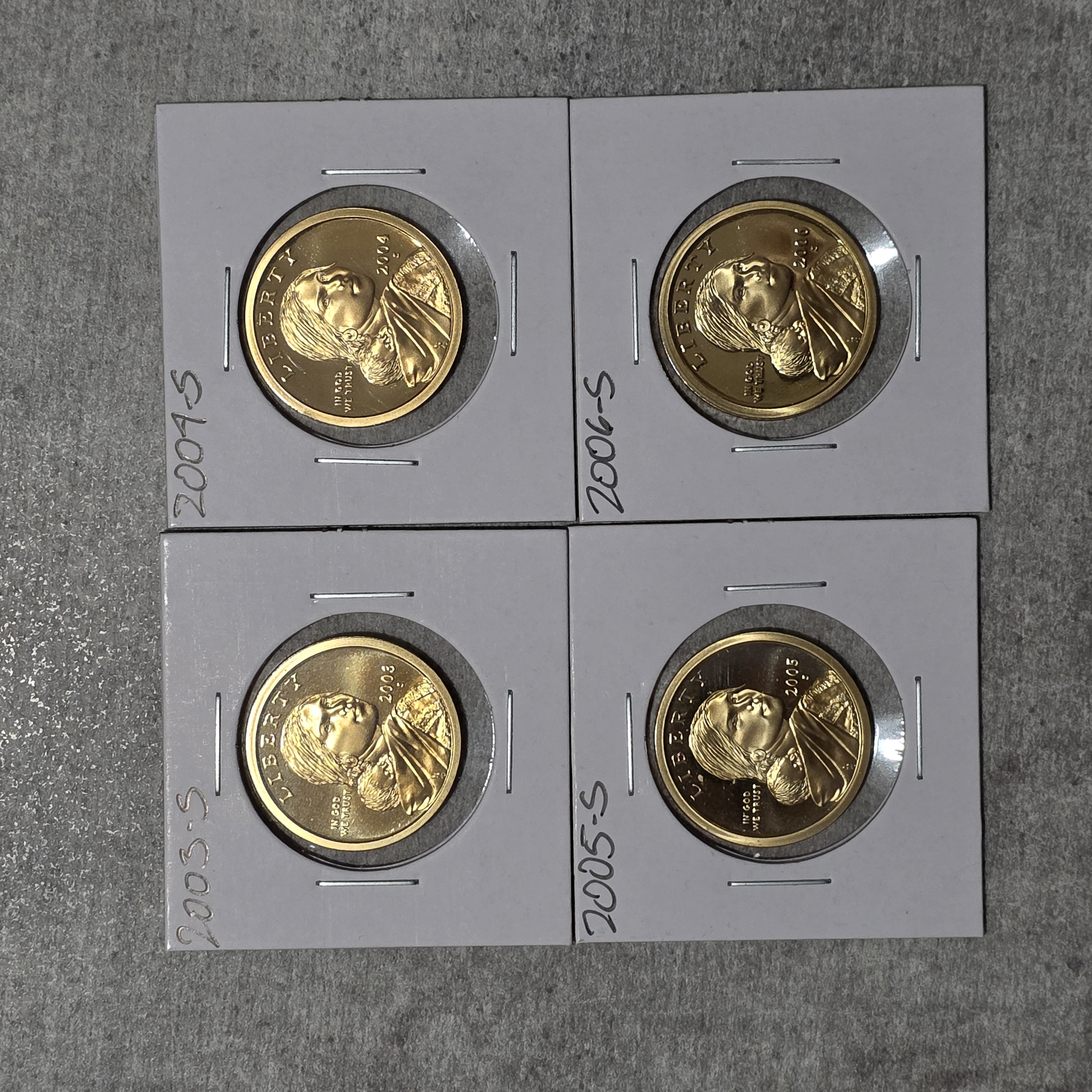 2003S, 4,5+6 1$ Sacagawea Proof Coin (4pc.Set) | PeerMetals