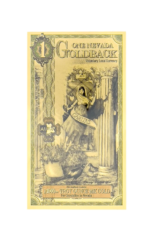2021 Nevada 1 Goldback Fine Gold Goldbacks .999 BU | PeerMetals