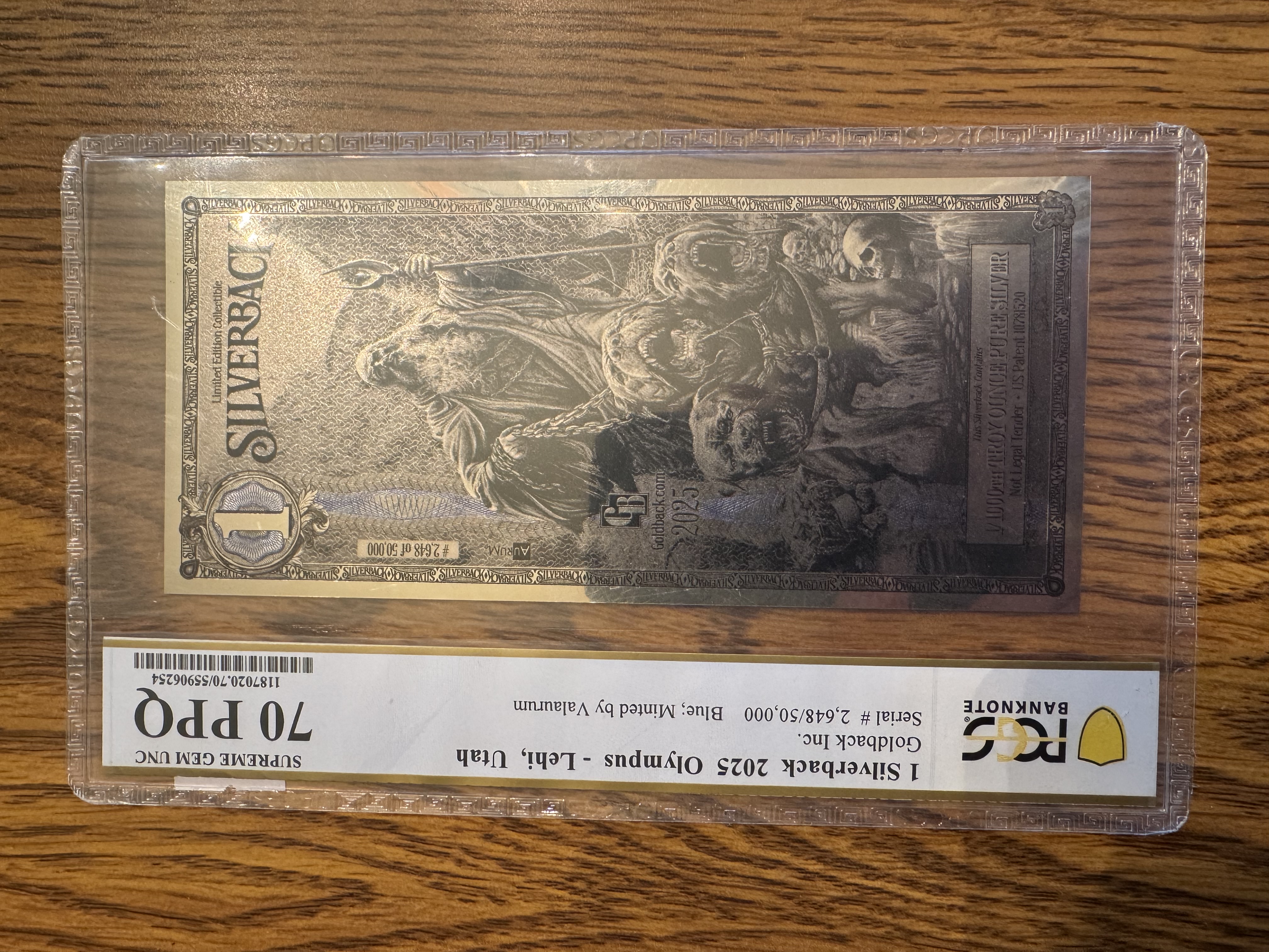 2025 Olympus Silverback -Blue PCGS 70 | PeerMetals