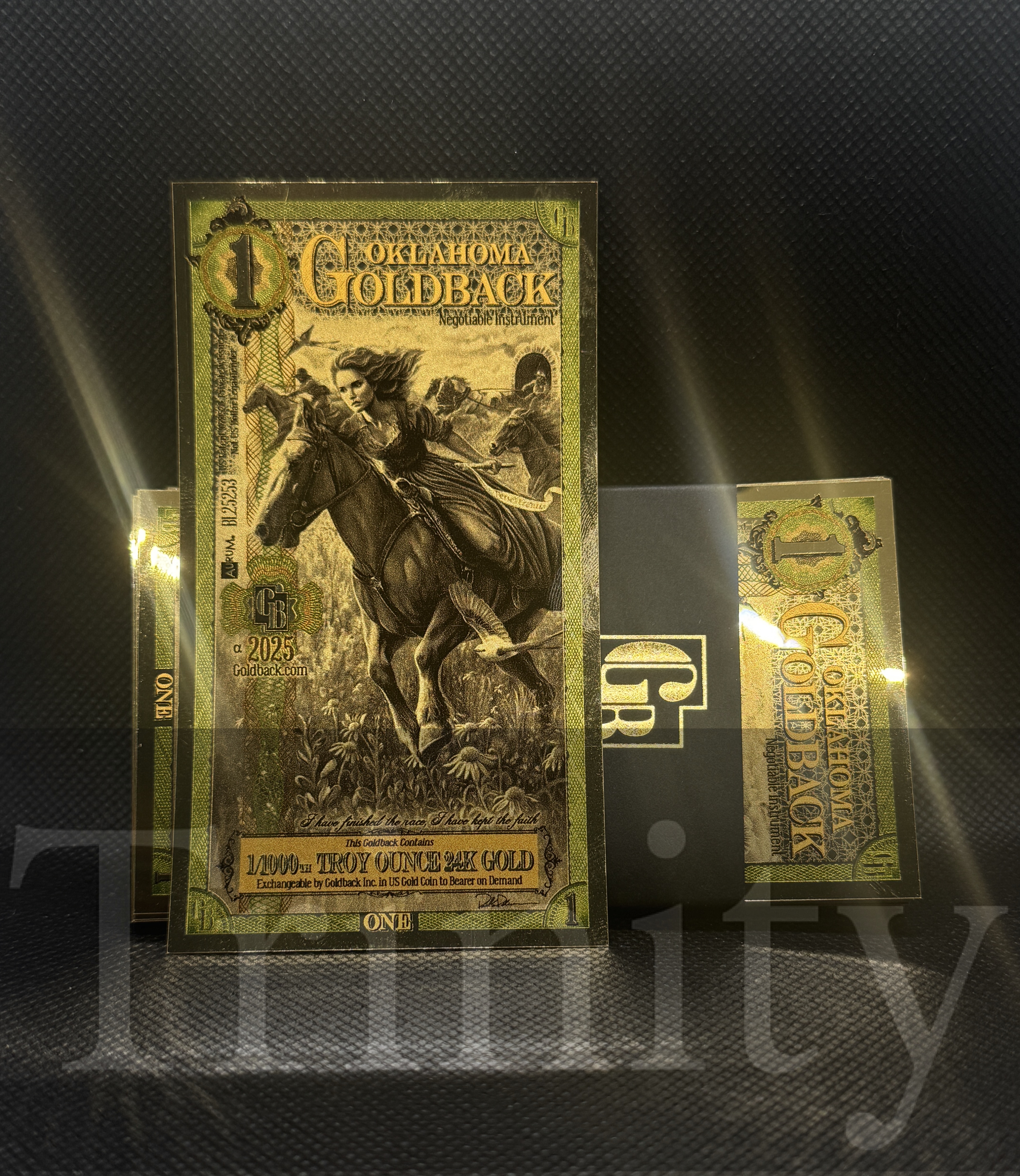 2025 Oklahoma 1 Goldback Unc. Below Exchange Rate! | PeerMetals