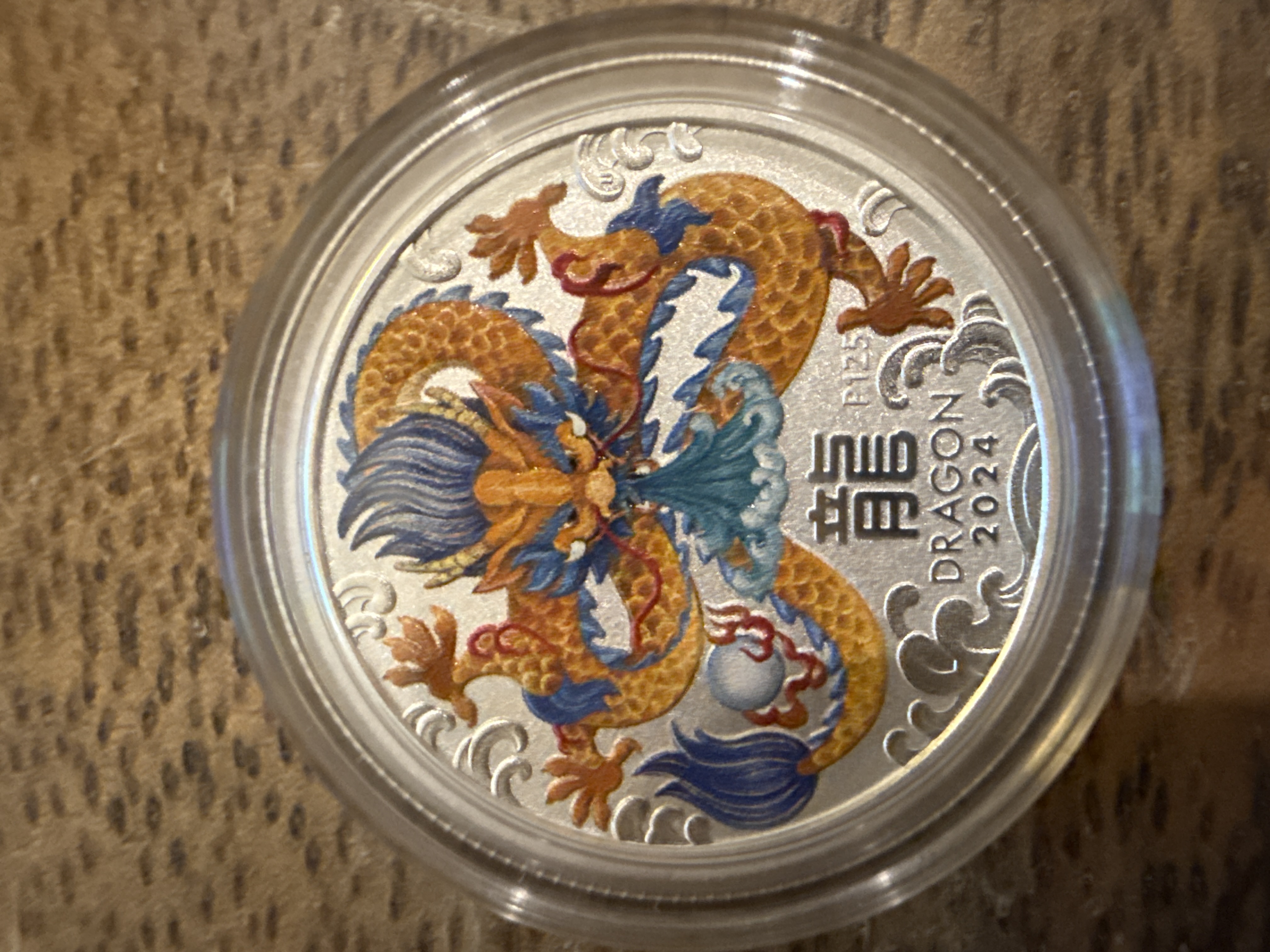 Year of the Dragon 2024 Colorized Silver 1/4oz | PeerMetals