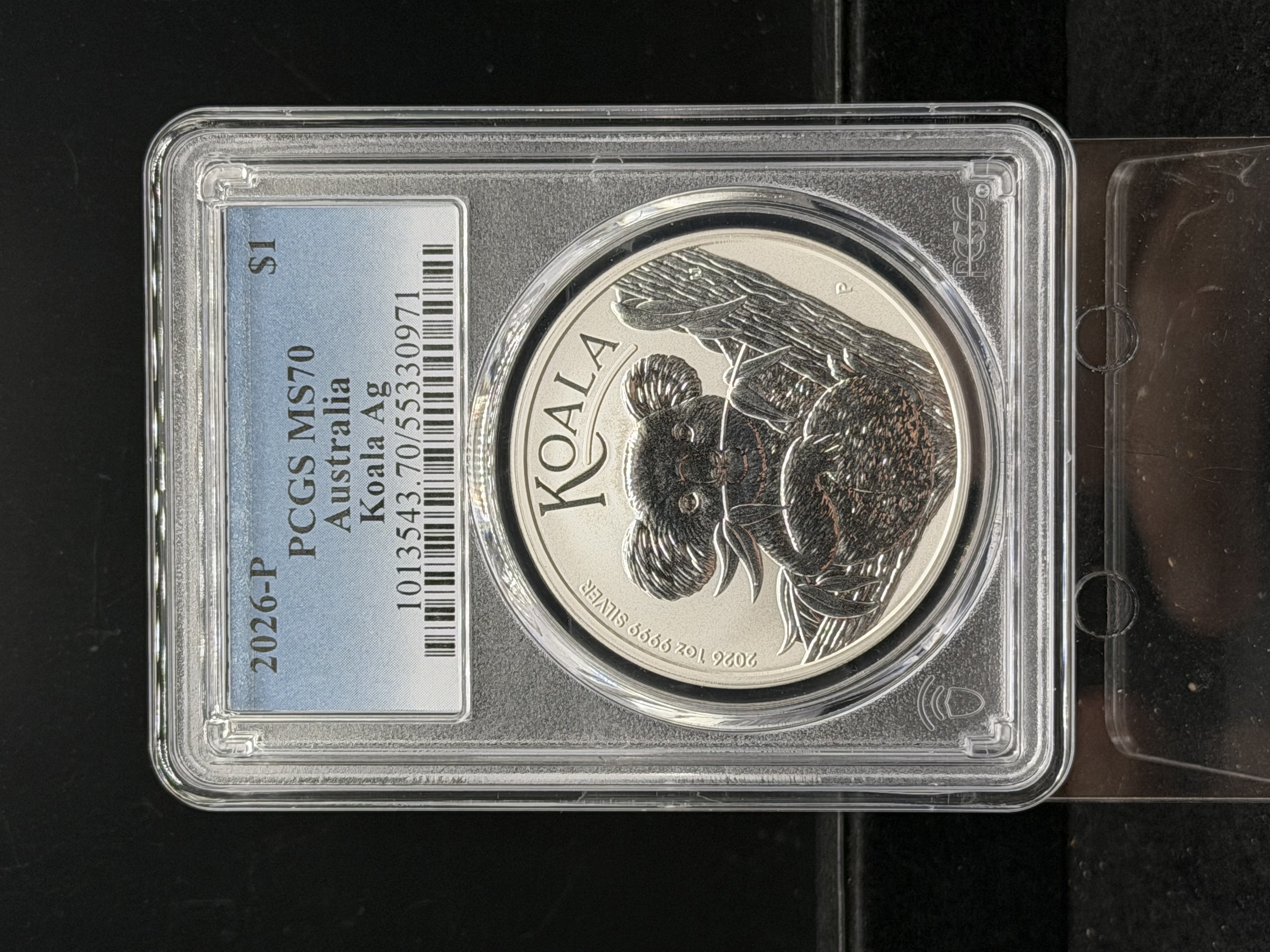 2026 Australia 1 oz Silver Koala PCGS MS-70 | PeerMetals