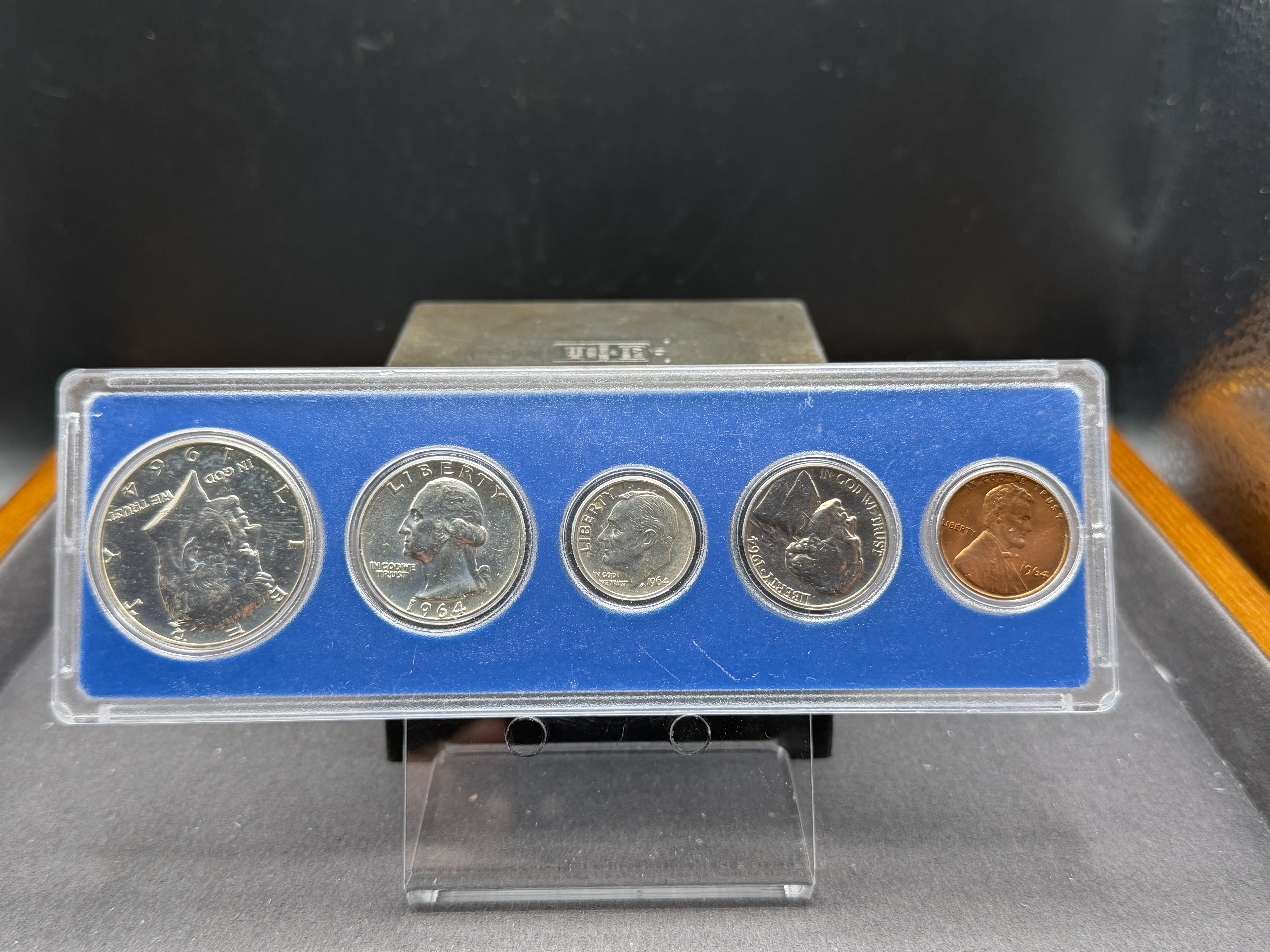 1964 US Coin set in Holder ~ ASW 0.76oz | PeerMetals 1964 US Coin set in Holder ~ ASW 0.76oz | PeerMetals