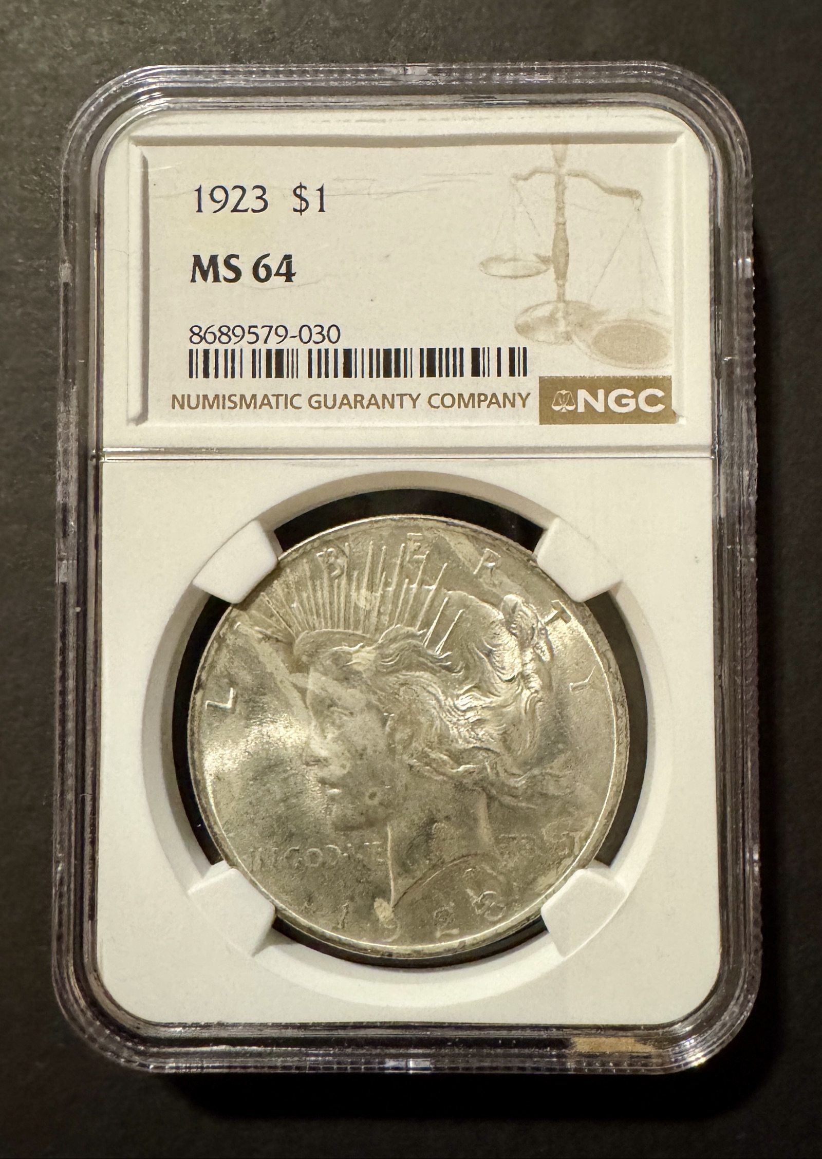 1923 Peace Silver Dollar – NGC MS64 | PeerMetals