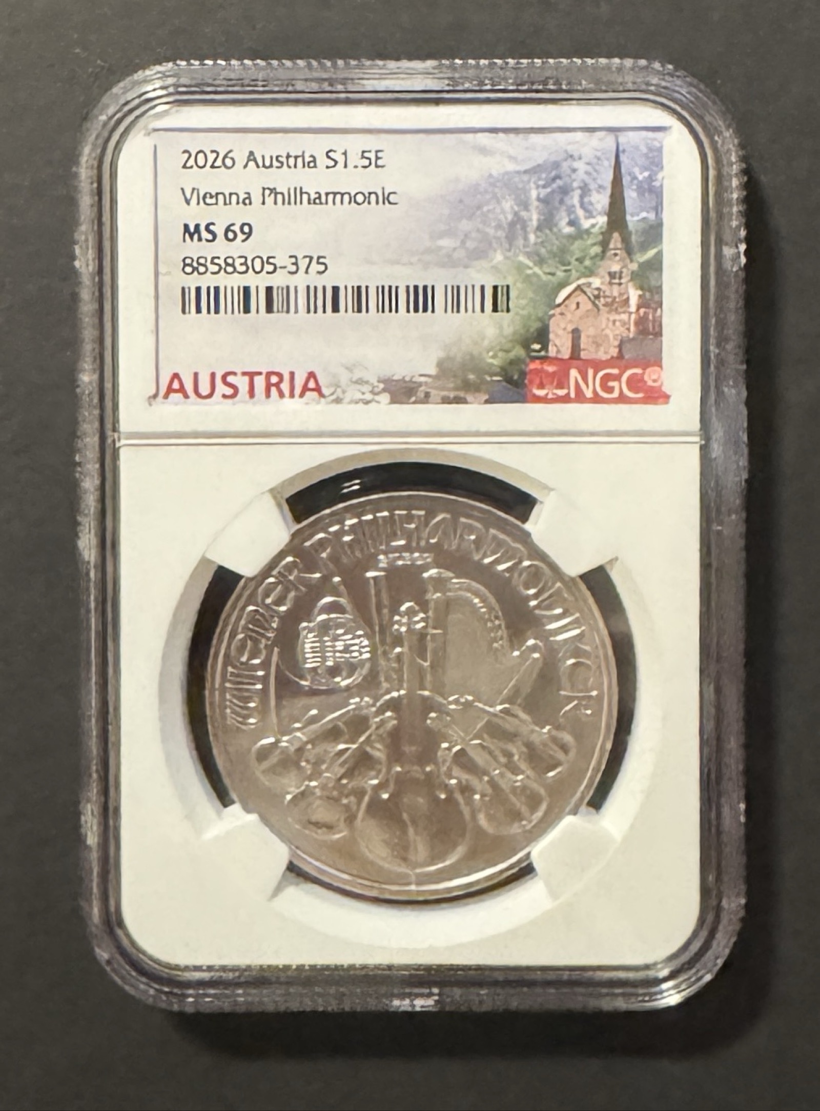 2026 Austria €1.50 Vienna Philharmonic – NGC MS69 | PeerMetals