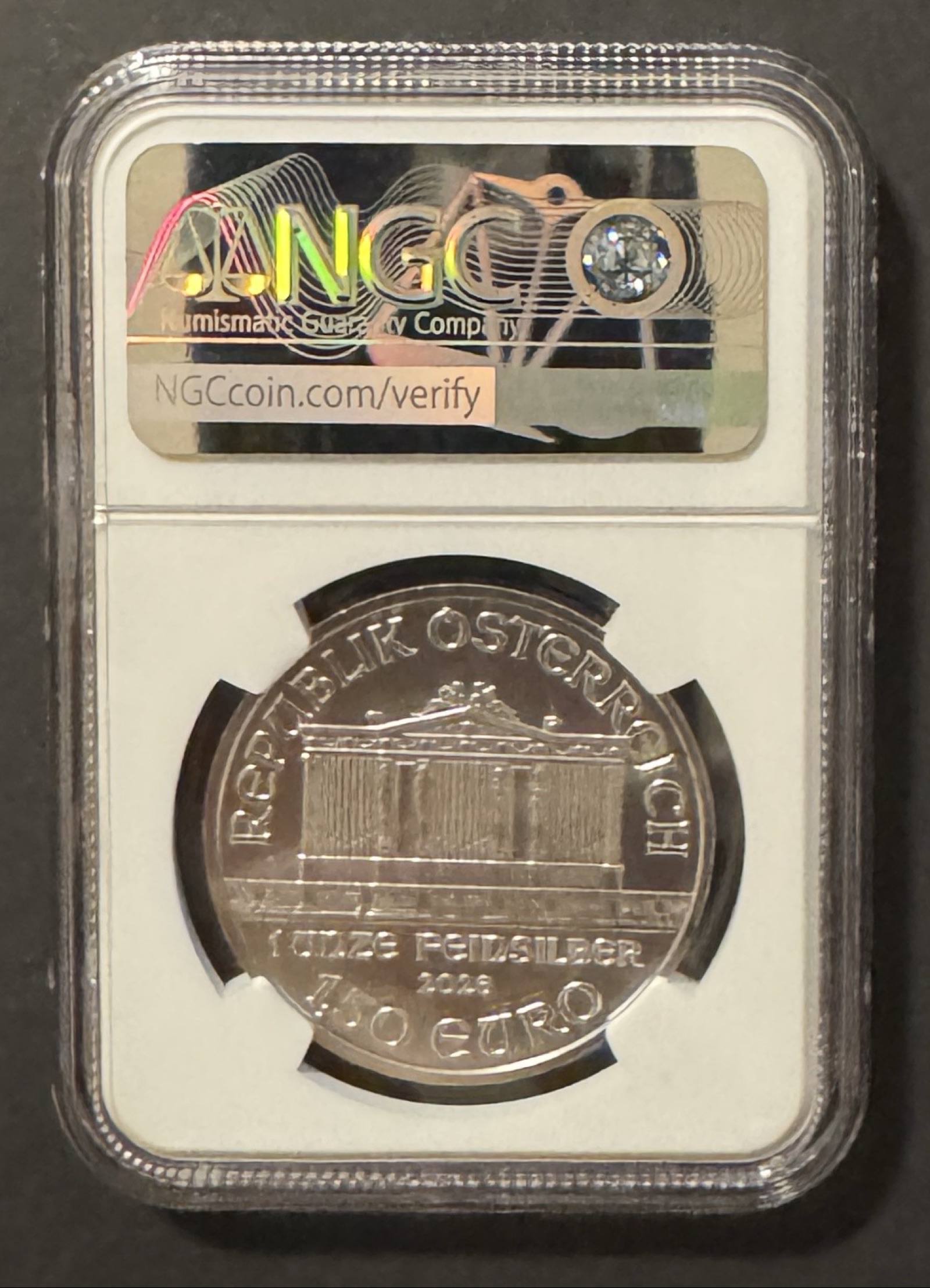 2026 Austria €1.50 Vienna Philharmonic – NGC MS69 | PeerMetals