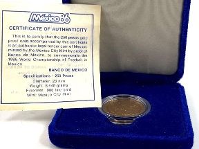 5% < SPOT 8.64 g Mexico World Cup Gold Coin 22K | PeerMetals