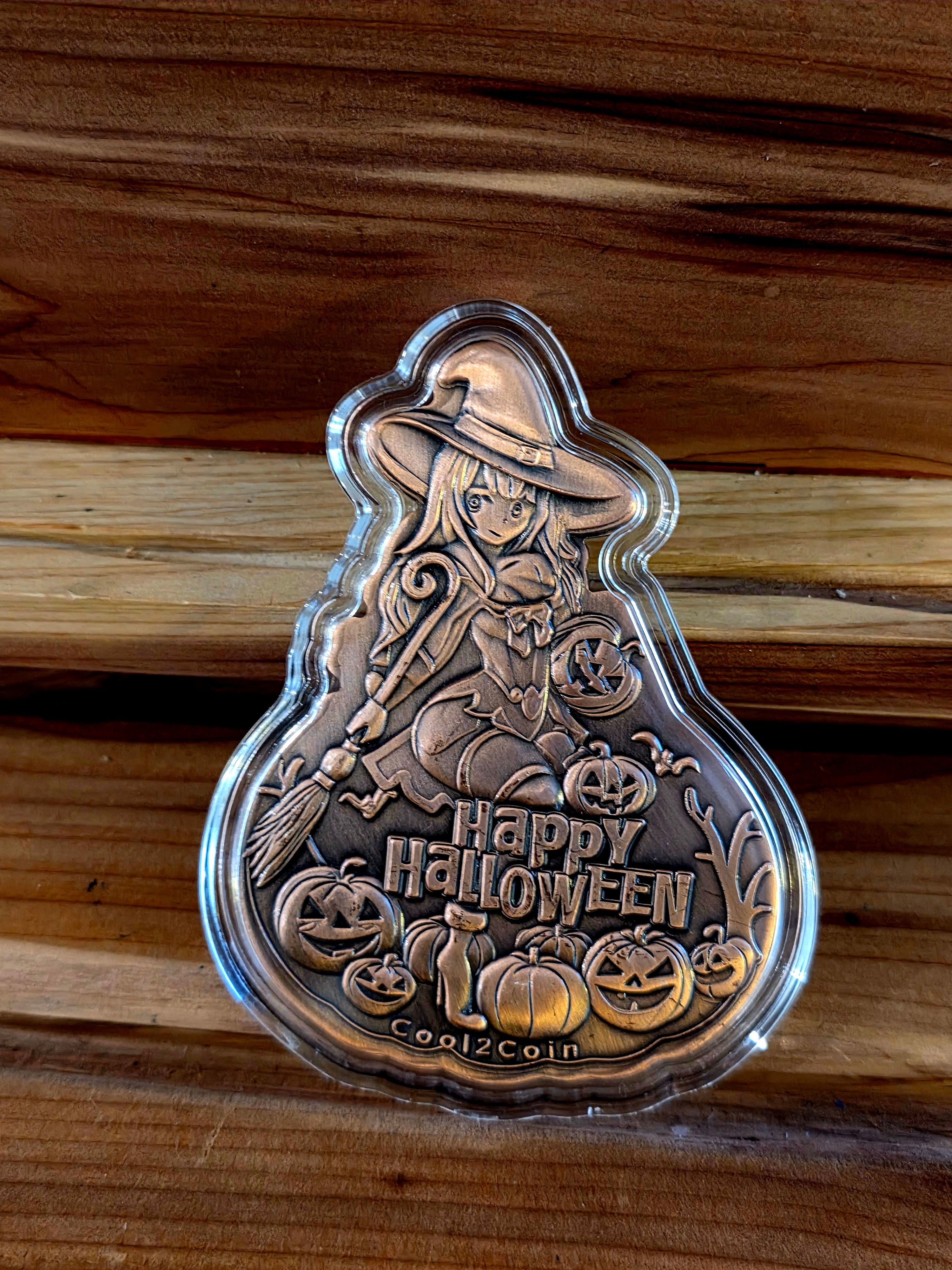 Cool2Coin Sexy Pumpkin Witch 100g Copper | PeerMetals