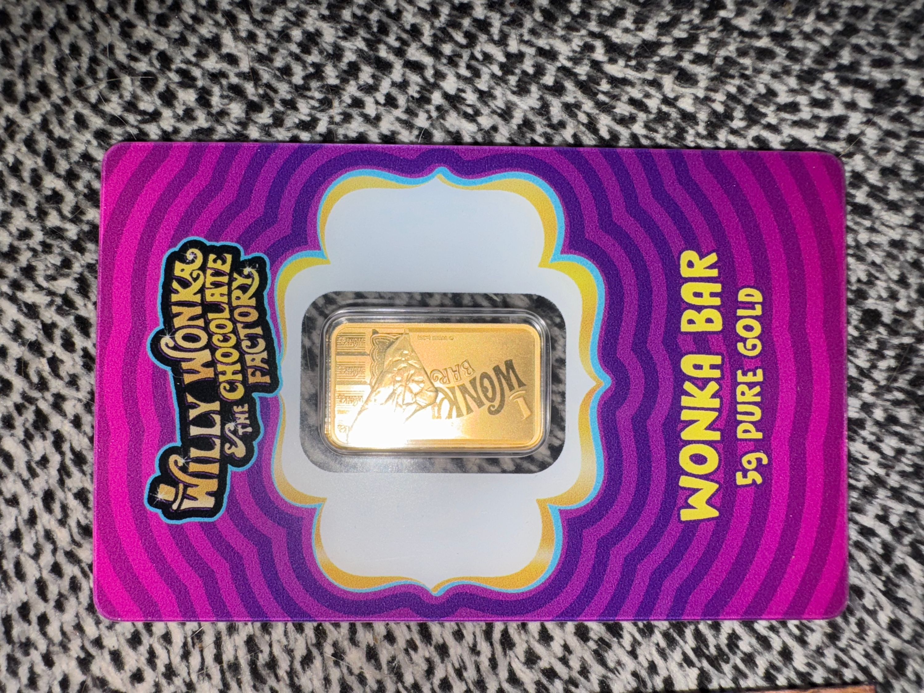 5 gram PAMP Suisse Willy Wonka Golden Ticket Gold | PeerMetals