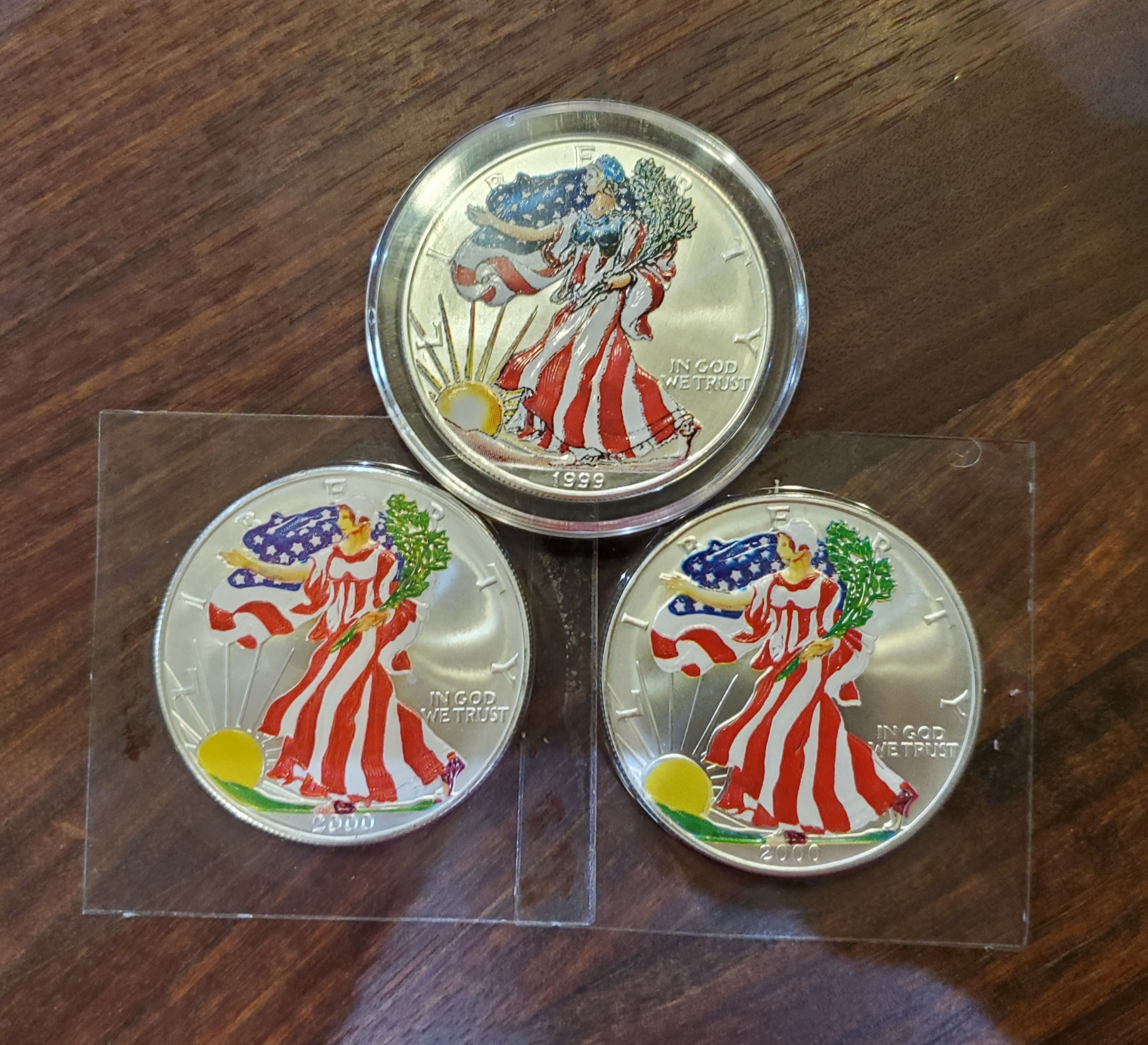 Type 1 American Silver Eagle Colorized | PeerMetals